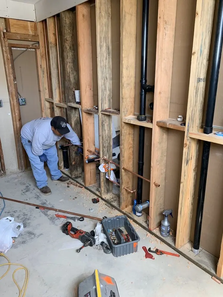 Commercial rough-in plumbing for Water Heater Replacement in Parkrose